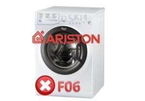 เกิดข้อผิดพลาด F06 ในเครื่องซักผ้า Ariston