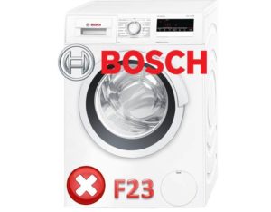 Fel F23 i en Bosch tvättmaskin