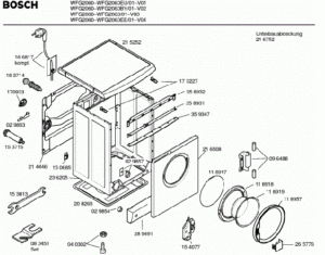 การถอดประกอบเครื่องซักผ้า Bosch