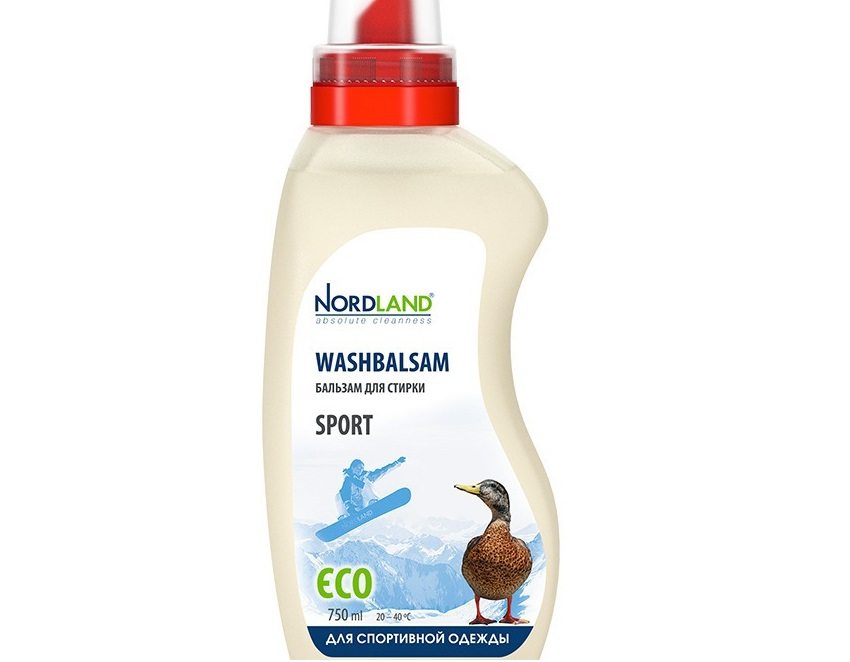 Nordland balm para sa paglalaba ng kasuotang pang-sports