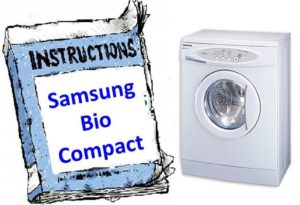 Instructions for washing machine (S821) Samsung Bio Compact