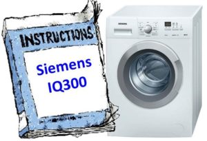 Bruksanvisning for vaskemaskin Siemens IQ300