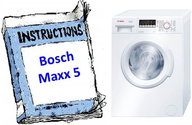 Instrucciones para la lavadora Bosch Maxx5.