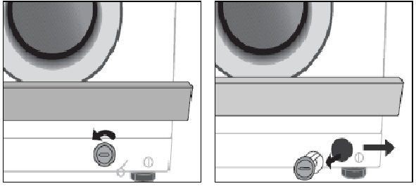 emplacement du filtre à déchets