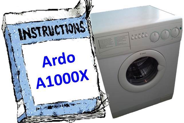 Ardo A1000X rokasgrāmata