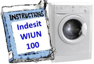 Çamaşır makinesi Indesit WIUN 100 talimatları