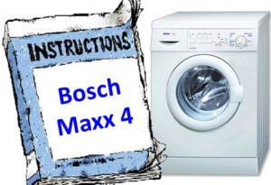 Instructions for the Bosch Maxx 4 washing machine