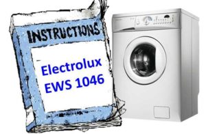 Instruções para máquina de lavar Electrolux EWS 1046