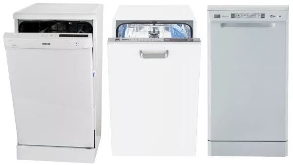 range of narrow dishwashers