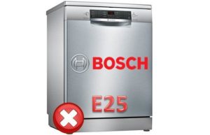 Chyba E25 na myčkách Bosch