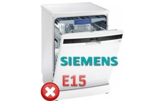 Siemens bulaşık makinesinde E15 hatası