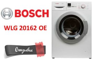 Atsiliepimai apie skalbimo mašiną Bosch WLG 20162 OE