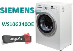 Recensioner av Siemens WS10G240OE tvättmaskin