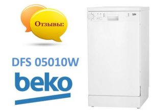 Mga review ng Beko DFS 05010W dishwasher