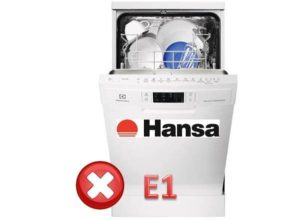 Error E1 in Hans dishwasher