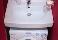 Suntek sink above the washing machine