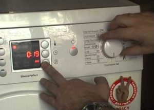 reset error on washing machine