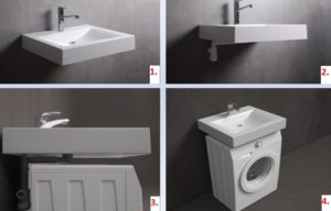 çamaşır makinesinin üzerine lavabo takma adımları