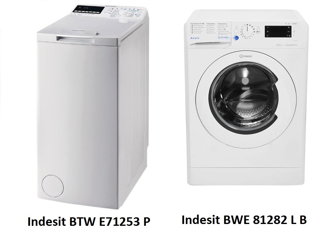 Indesit BWE 81282 L B και Indesit BTW E71253 P