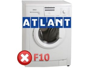 Błąd F10 w pralce Atlant