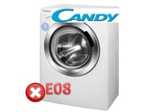 Error E08 on Kandy washing machine