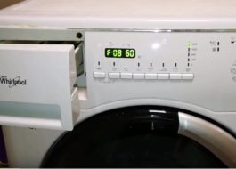 Error F08 on the Whirlpool washing machine