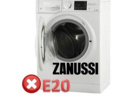 klaida E20 Zanussi SM