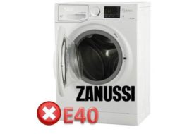 ข้อผิดพลาด E40 Zanussi