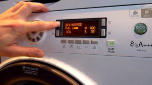 Test service mode of a Samsung washing machine