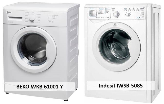 BEKO WKB 61001 Y và Indesit IWSB 5085