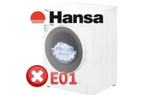 Грешка E01 в пералня Hansa