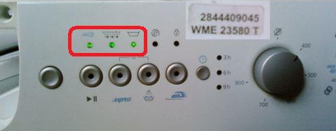 read the indicators to determine the error code