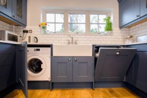 installing a washing machine in the kitchen