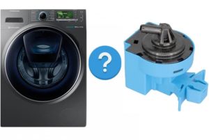 Where is the pressure switch in the washing machine?