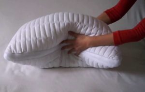 fluff the pillow so that the filling does not clump