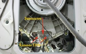 damage to the wiring or breakdown of the heating element