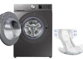 What to do if you washed a diaper with other things in the washing machine