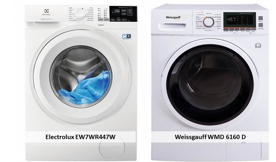 Weissgauff WMD 6160 D Electrolux EW7WR447W