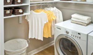 How to put a washing machine in a dressing room