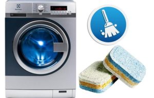 How to clean a washing machine with dishwasher tablets