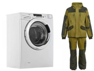 How to wash a Gorka suit in an automatic washing machine