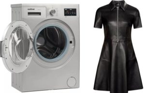 Is it possible to wash eco-leather in a washing machine?