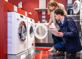 Checking the washing machine upon purchase