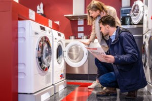 Checking the washing machine upon purchase