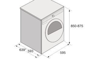 Kích thước máy sấy quần áo