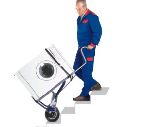 How can you move a washing machine alone?