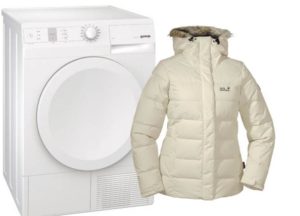 How to dry a down jacket in a dryer