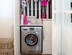 Washing machine in the pantry