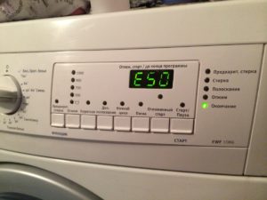 Σφάλμα E50 σε πλυντήριο ρούχων Electrolux