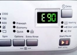 Error E90 a la rentadora Electrolux